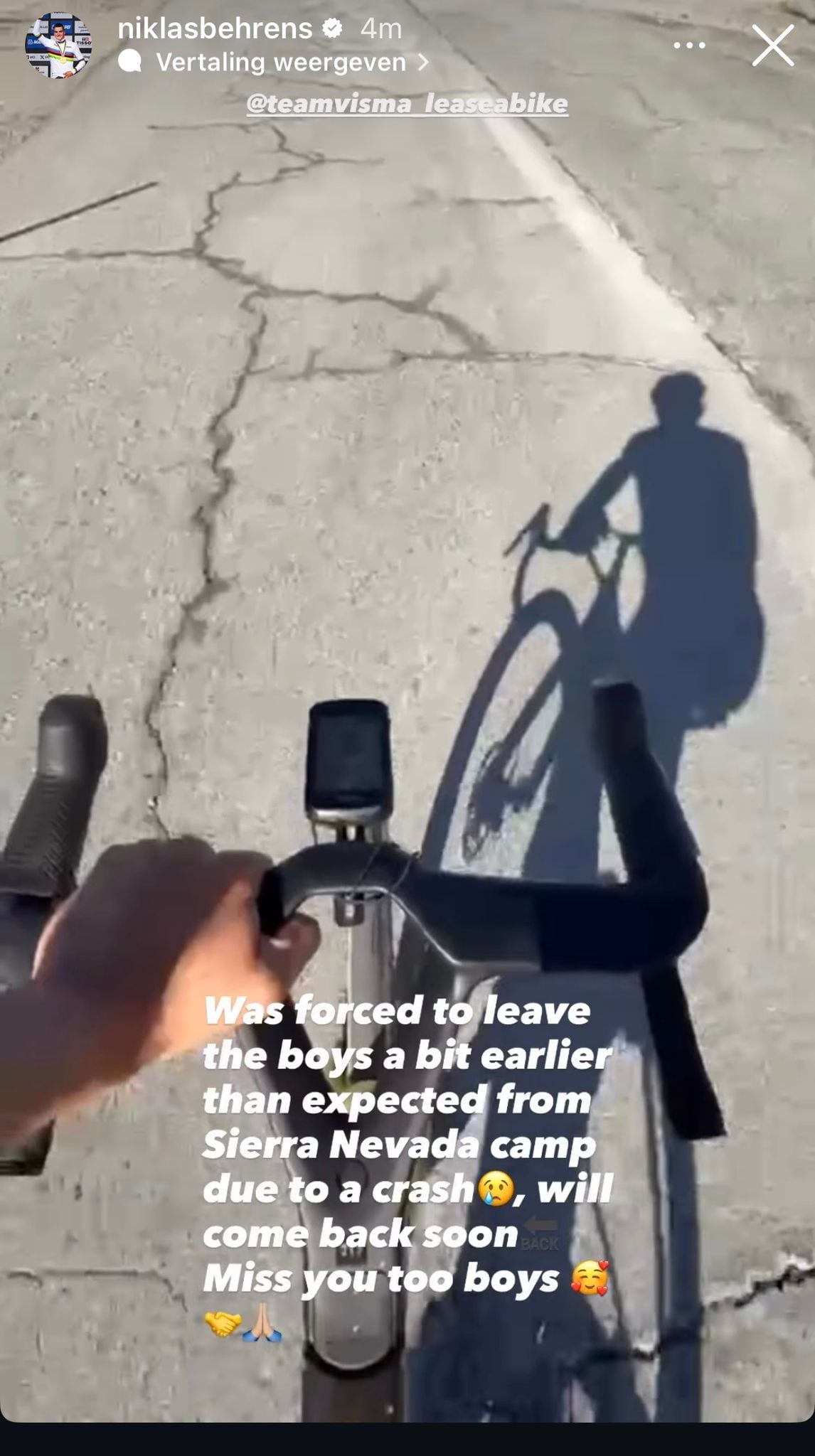 Screenshot: Instagram Niklas Behrens