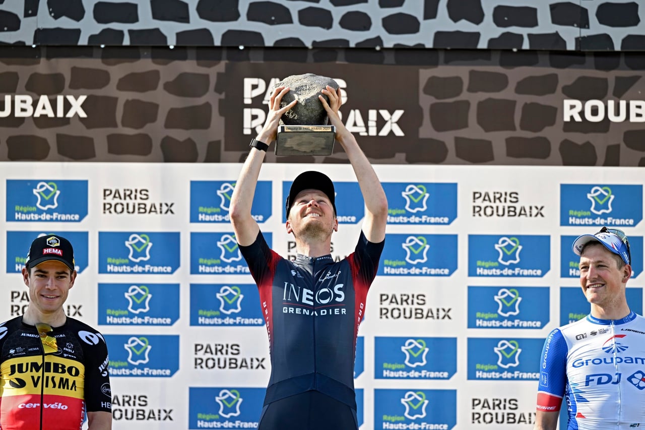 In 2022, Dylan van Baarle won Paris-Roubaix after a solo attack – photo: Fotopersburo Cor Vos