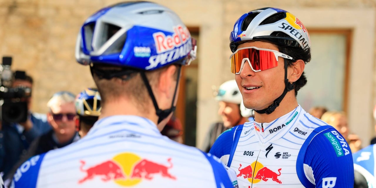Red Bull talent Davide Donati sprints to victory on a curious finish at the Giro di Sardegna