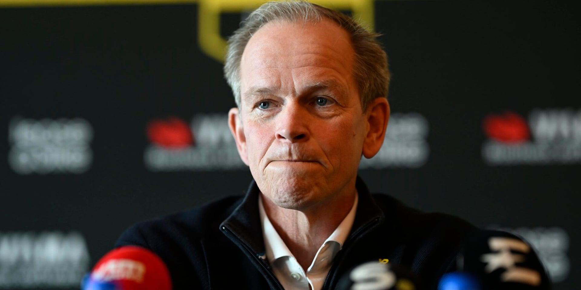 Plugge at the press conference – photo: Fotopersbureau Cor Vos