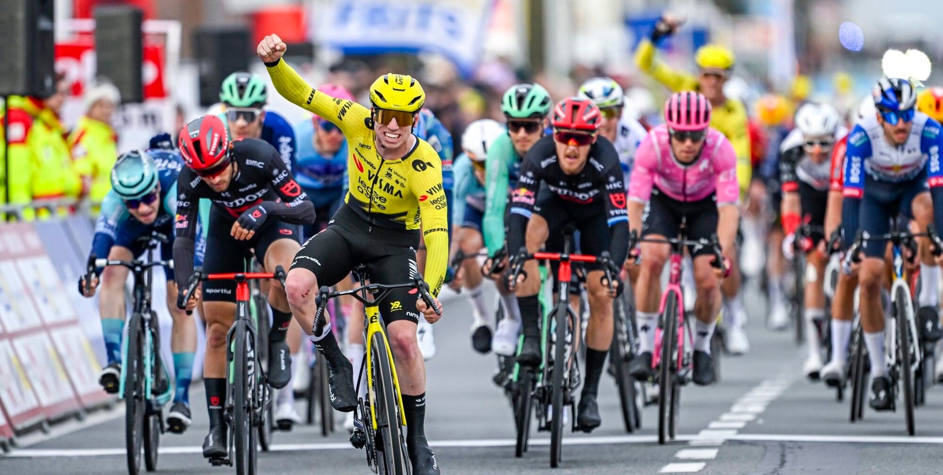 Matthew Brennan gives Visma | Lease a Bike victory in Kuurne-Brussels-Kuurne