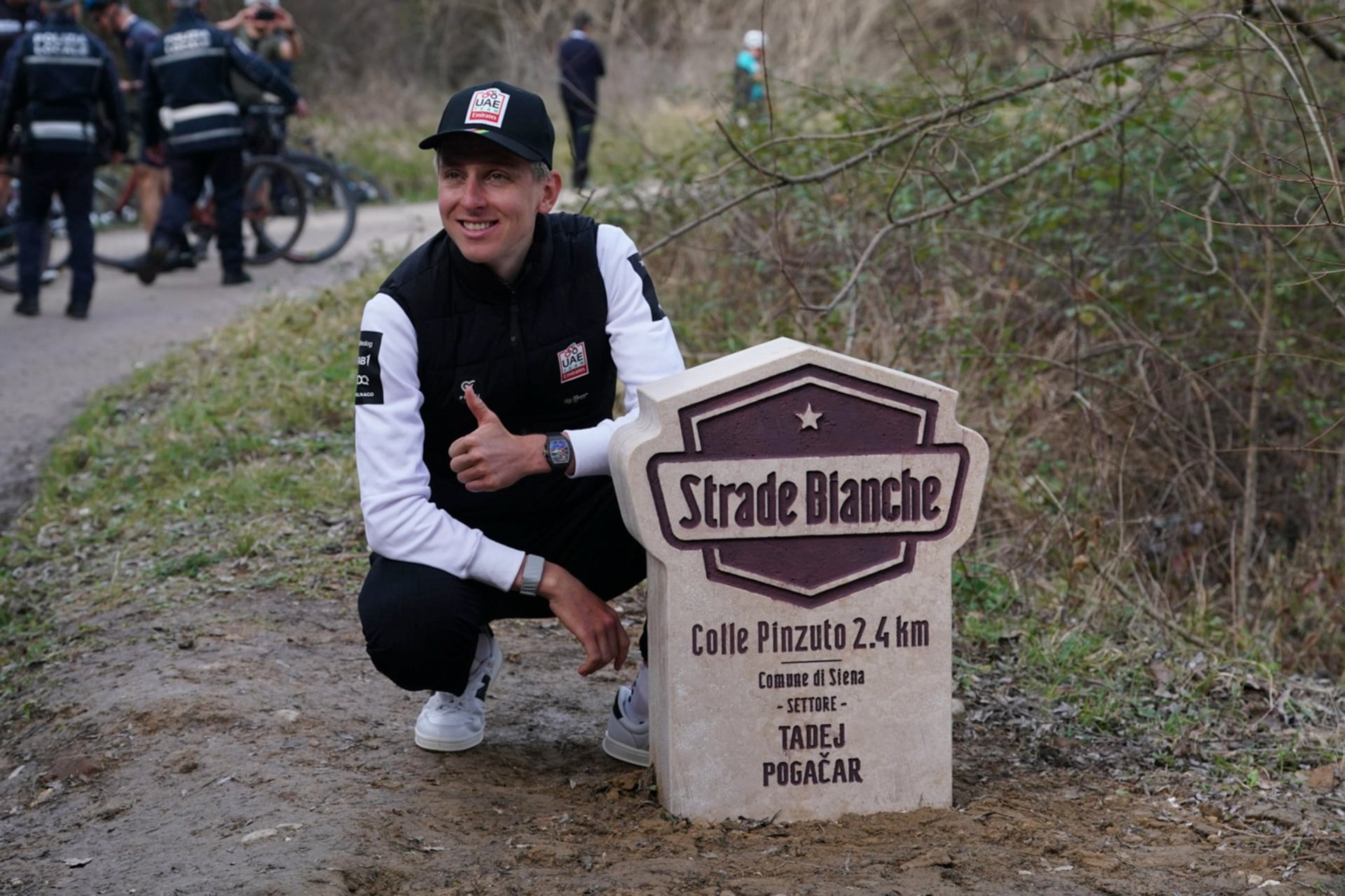 Tadej Pogacar looks ahead on his own gravel section to Strade Bianche: "Paul Seixas looks strong"