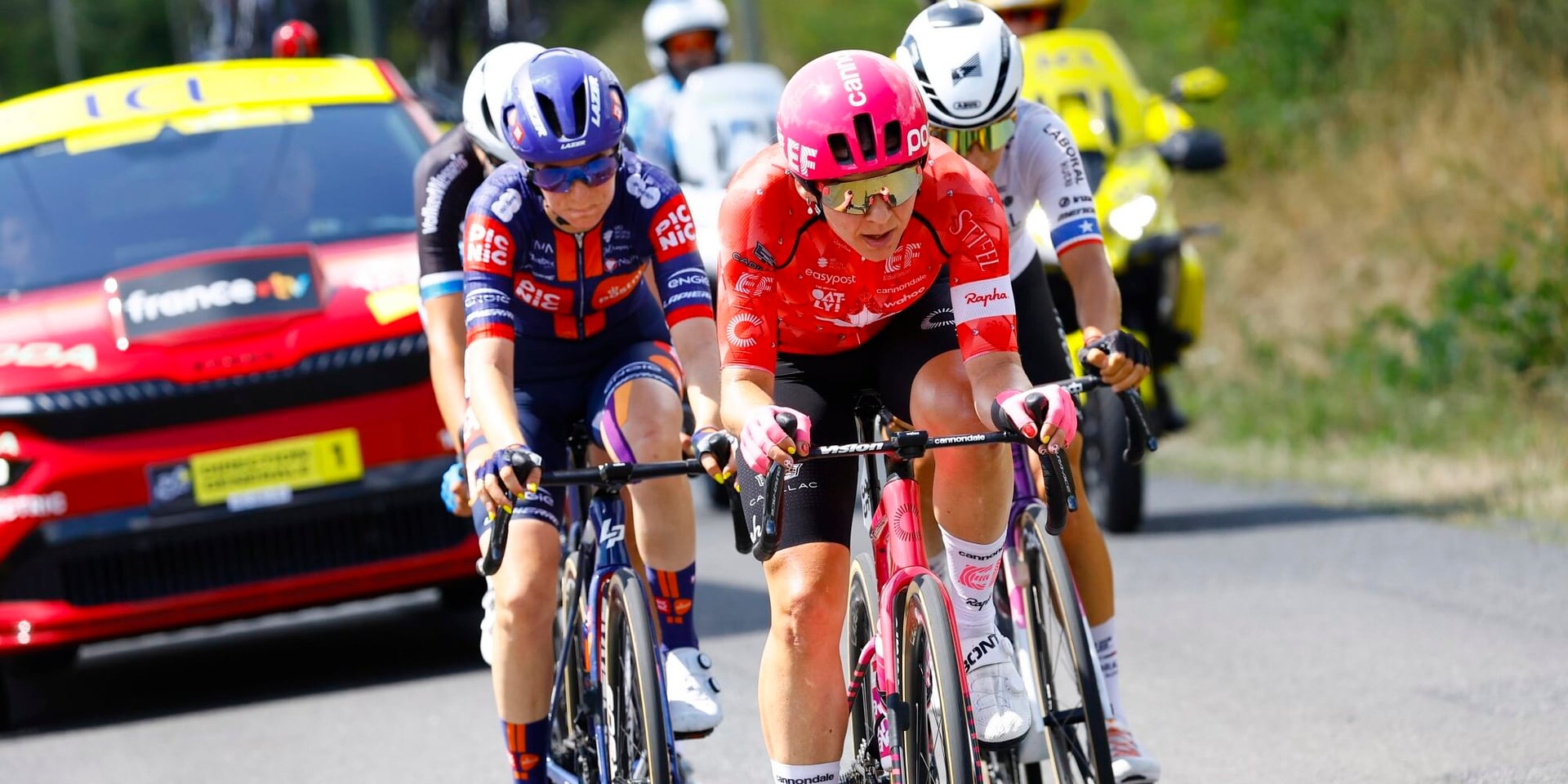 The leading quartet with Alison Jackson - photo: Cor Vos