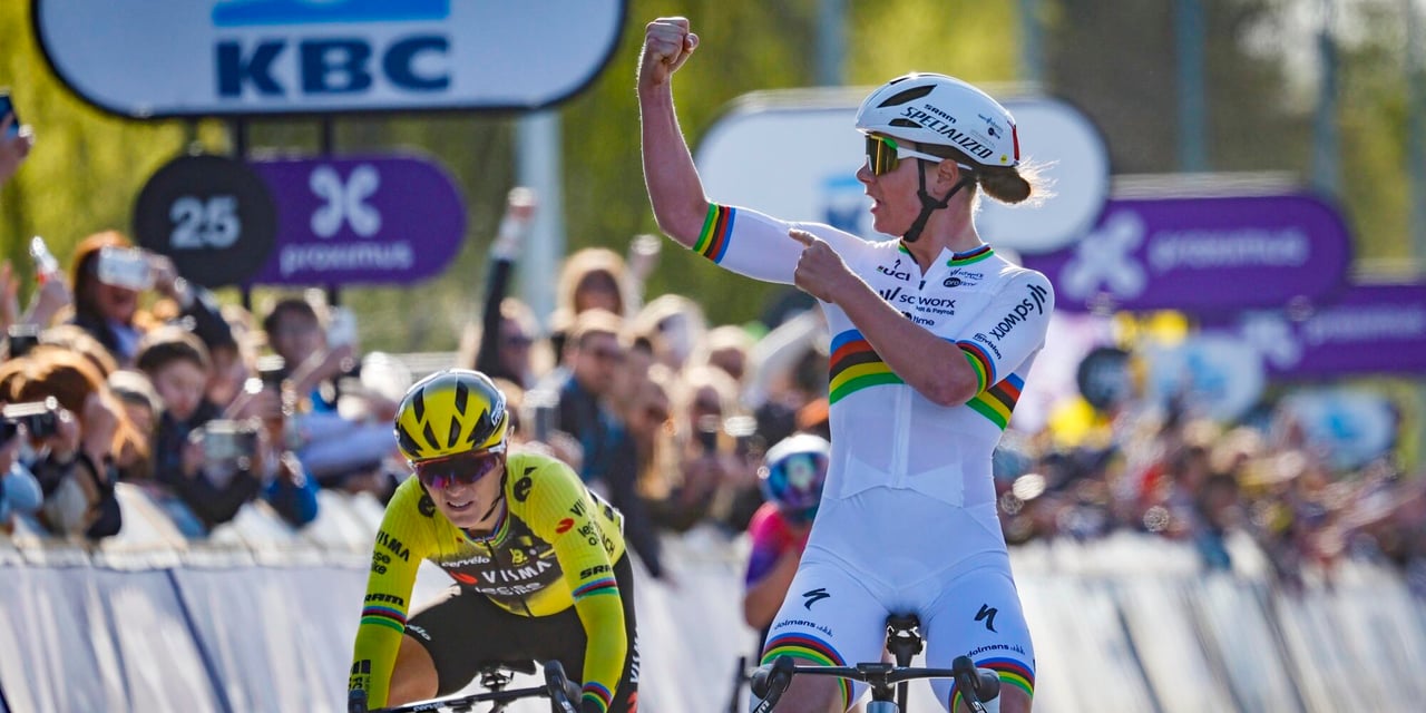 Kopecky impressively won the Tour of Flanders - photo: Cor Vos