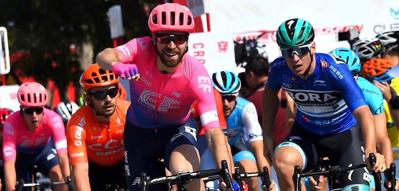 McLay won a stage in the Tour of Guangxi riding for EF - photo: Fotopersburo Cor Vos