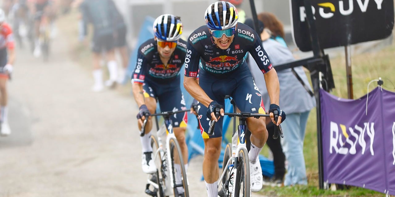 The Lipowitz-Roglic tandem at the 2024 Vuelta - photo: Fotopersburo Cor Vos