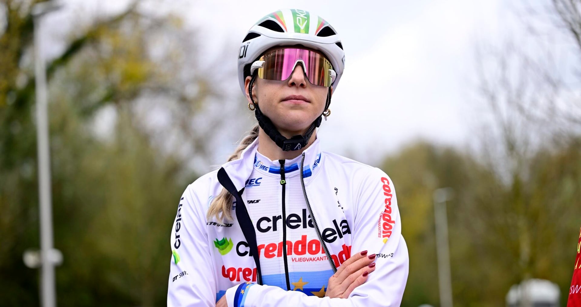 Inge van der Heijden in her European champion jersey - photo: Fotopersburo Cor Vos