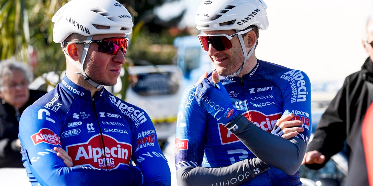 Thijssen (left) before GP La Marseillaise – photo: Fotopersburo Cor Vos