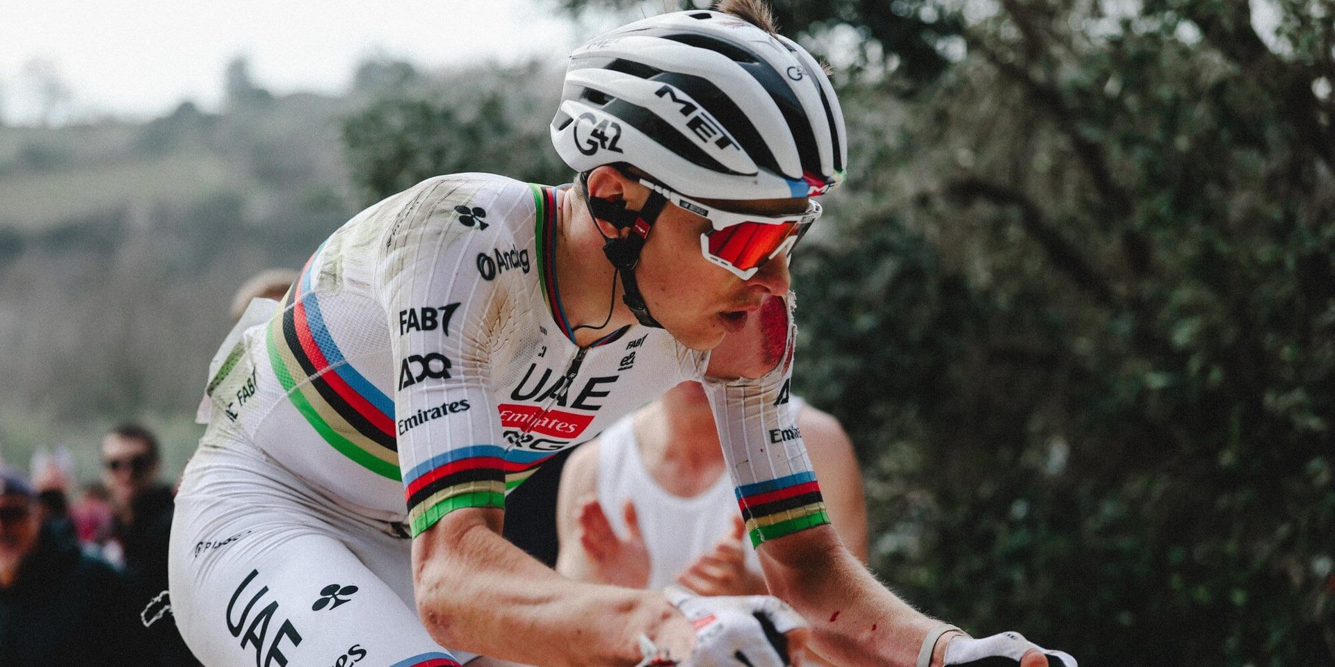 After Fabian Cancellara, Tadej Pogacar now has his own gravel section in Strade Bianche