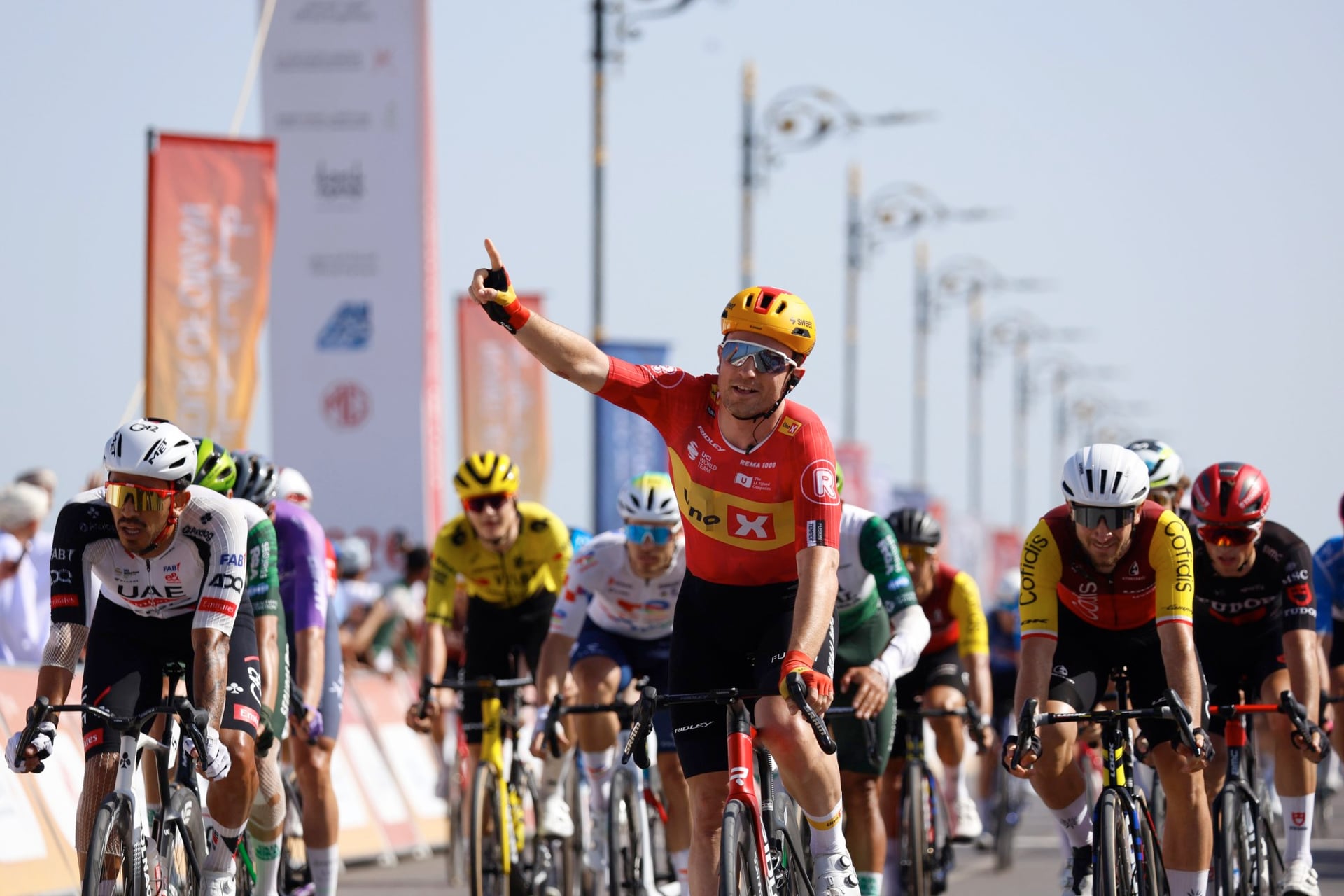 Erlend Blikra Dominates Chaotic Sprint to Win Tour of Oman Stage 4