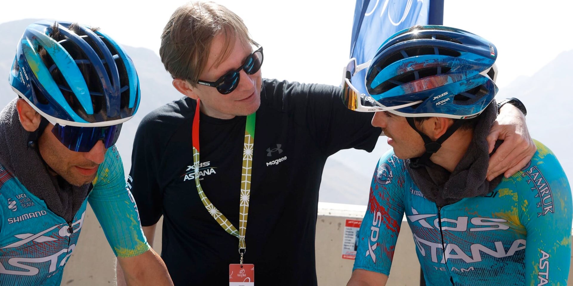 Fofonov with his riders on Green Mountain - photo: Fotopersburo Cor Vos
