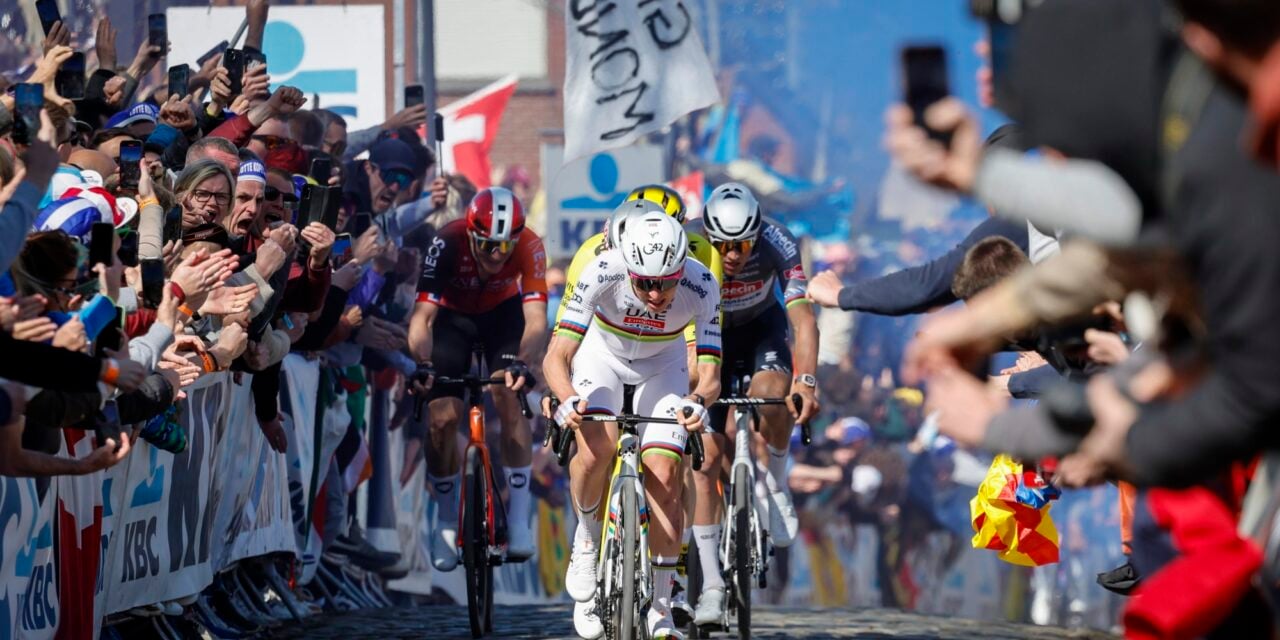Pogacar in the Tour of Flanders 2025 - photo: Fotopersburo Cor Vos