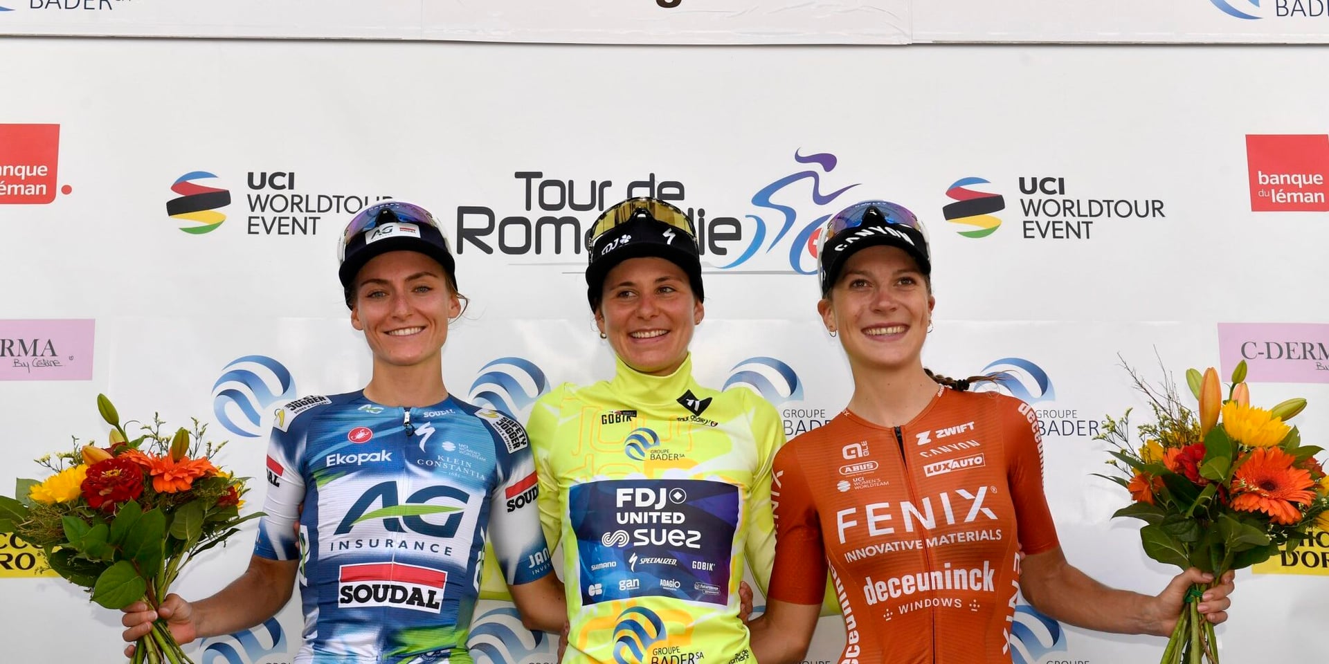 Zigart as number two in Romandie, alongside Elise Chabbey and Yara Kastelijn - photo: Fotopersburo Cor Vos