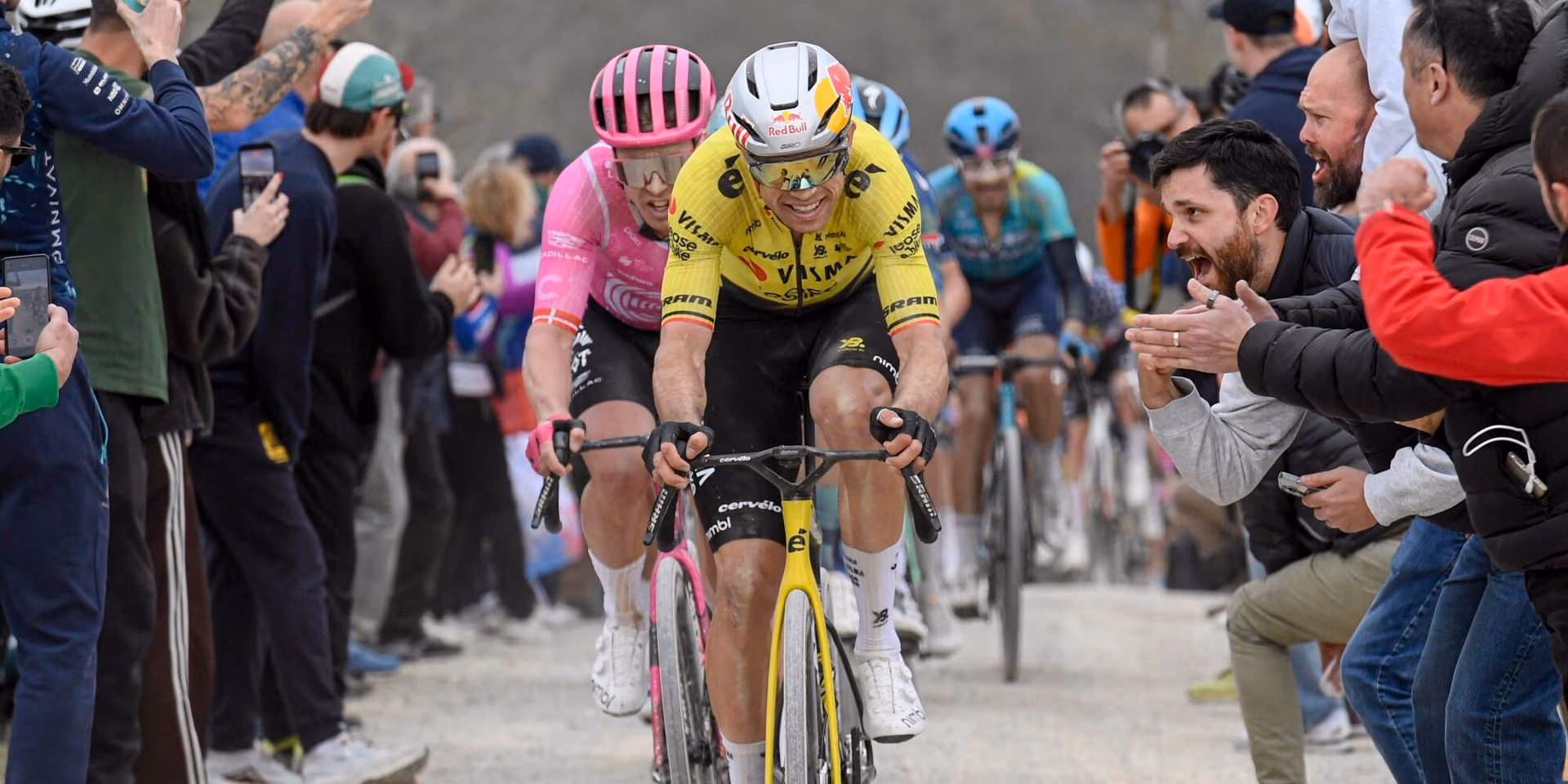 Wout van Aert 'should be satisfied' with performance in Strade Bianche