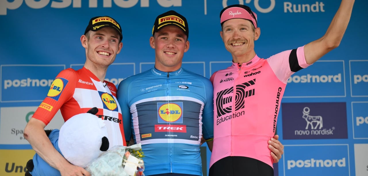 The podium of the Tour of Denmark in 2023 – photo: Cor Vos