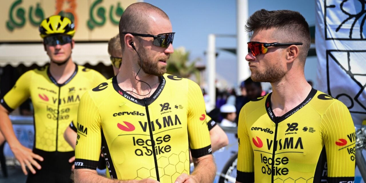 McLay and Van der Sande in the UAE Tour earlier this year - photo: Cor Vos