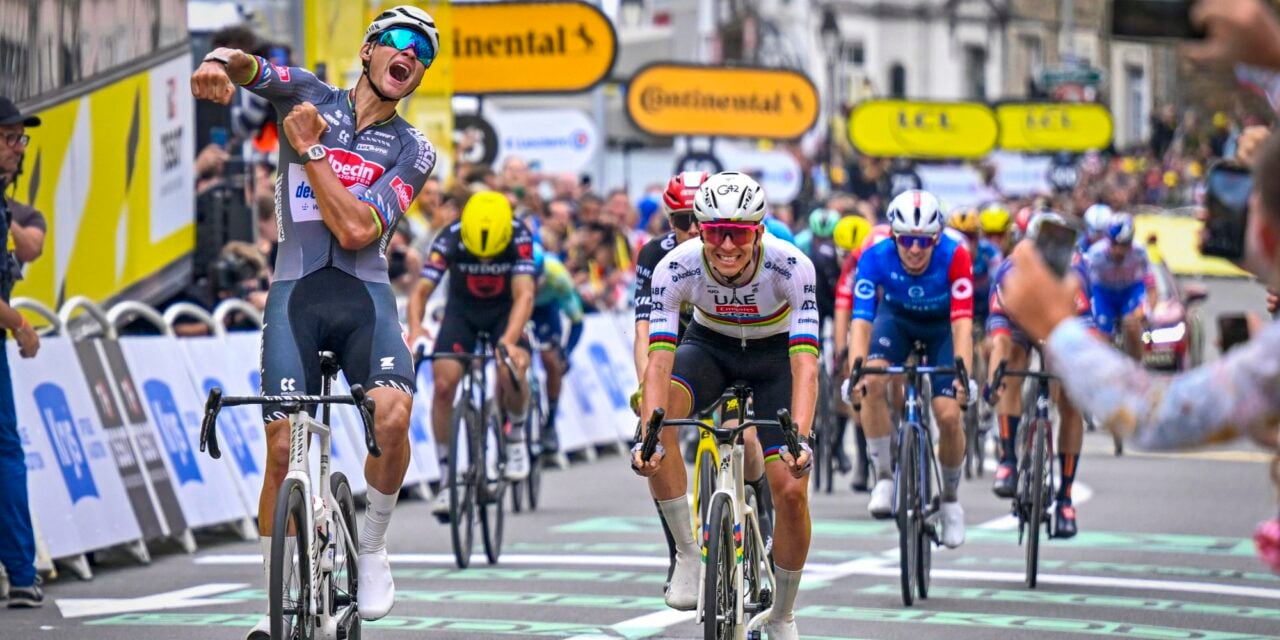 Mathieu van der Poel defeated the entire world top in the second stage of the Tour de France – photo: Cor Vos
