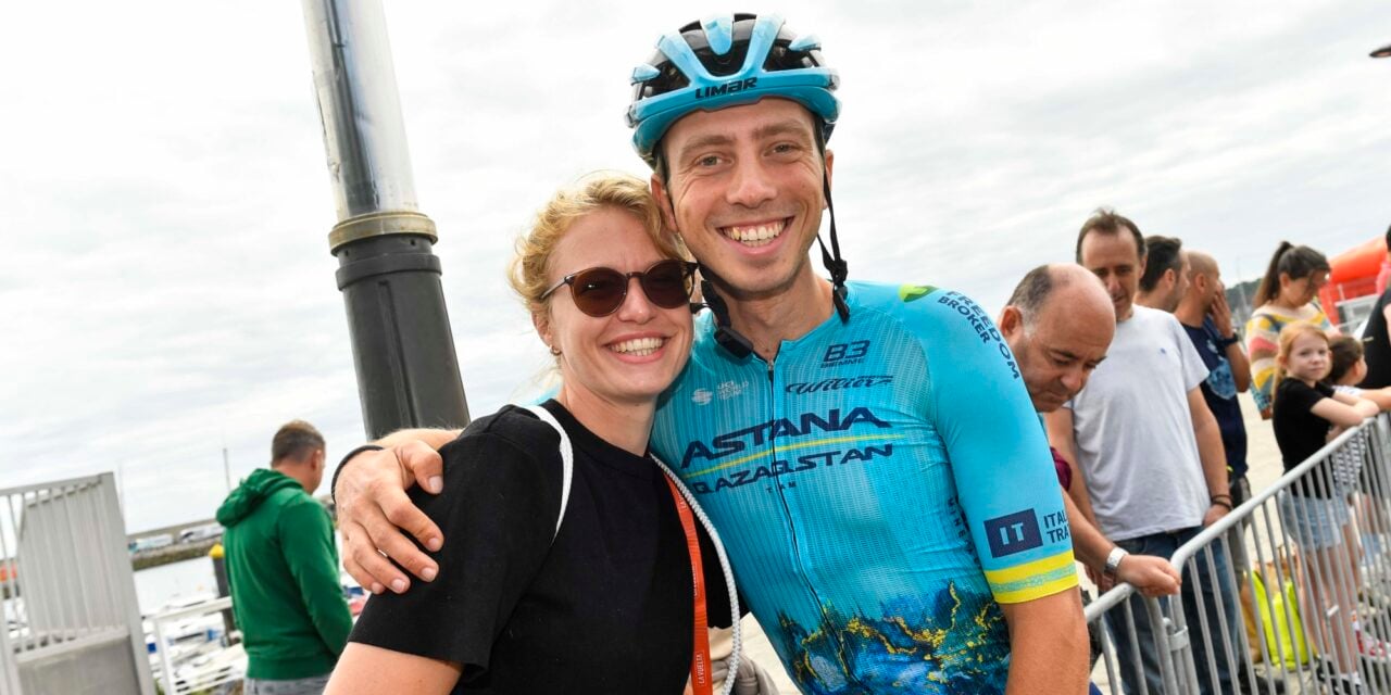 Schelling with girlfriend Hannah – photo: Cor Vos