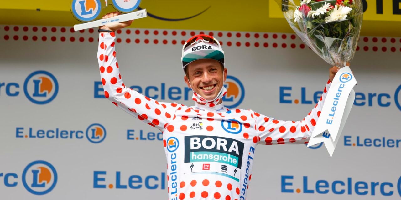 Schelling fully enjoyed the polka-dot jersey in the 2021 Tour – photo: Cor Vos
