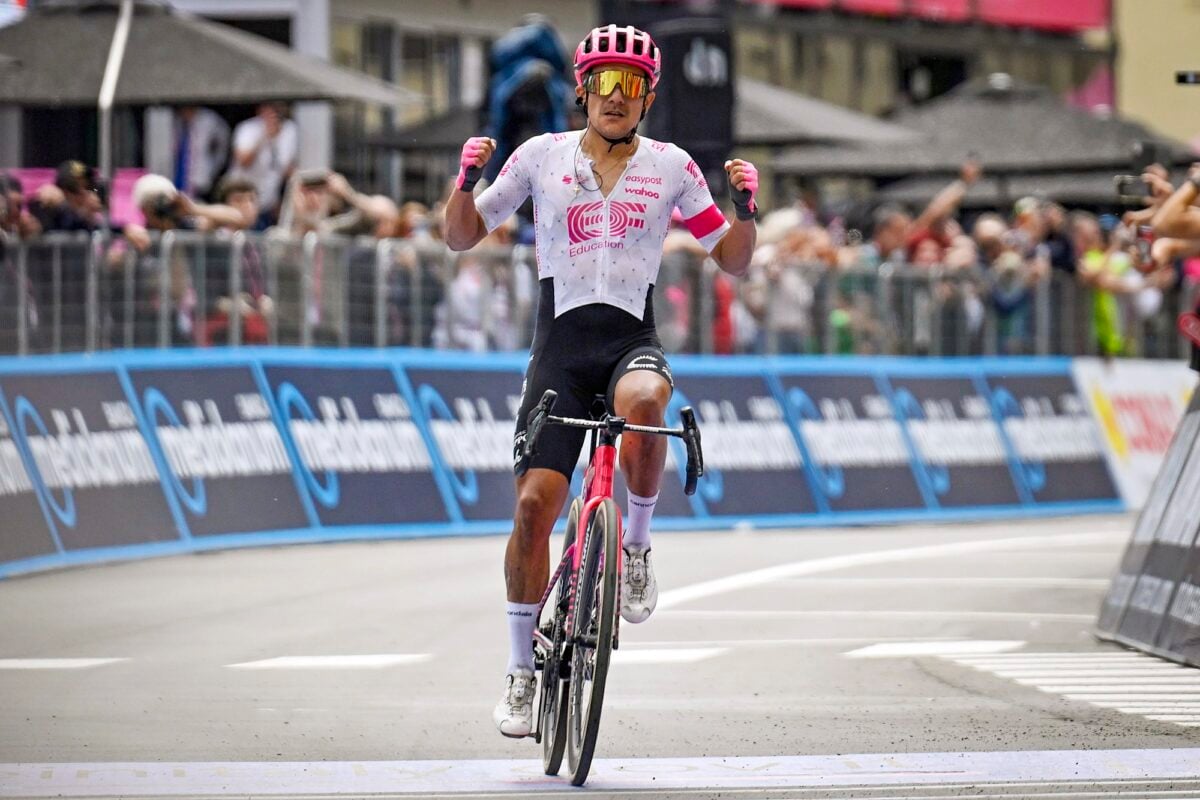 Carapaz won a stage in the Giro and finished third overall this year - photo: Fotopersburo Cor Vos