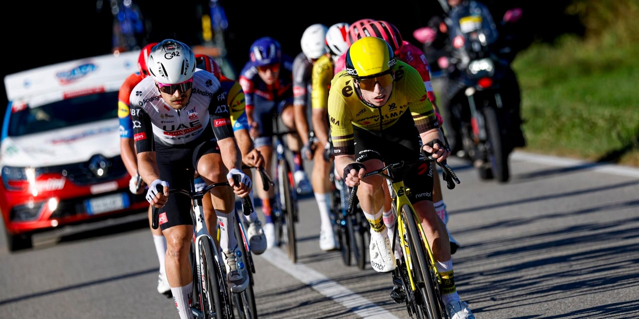 Vine and Brennan were part of the final lead group - photo: Fotopersburo Cor Vos