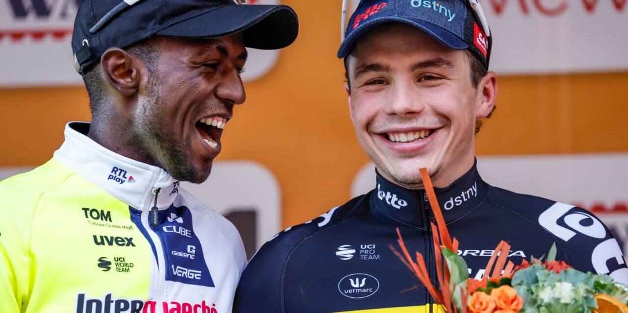 So no collaboration between Girmay and Arnaud De Lie after all? - photo: press agency Cor Vos