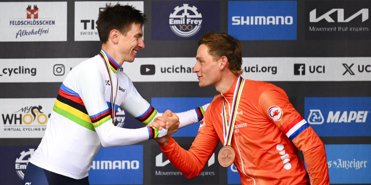 MVDP claimed bronze in Zürich behind Tadej Pogacar - photo: Fotopersburo Cor Vos