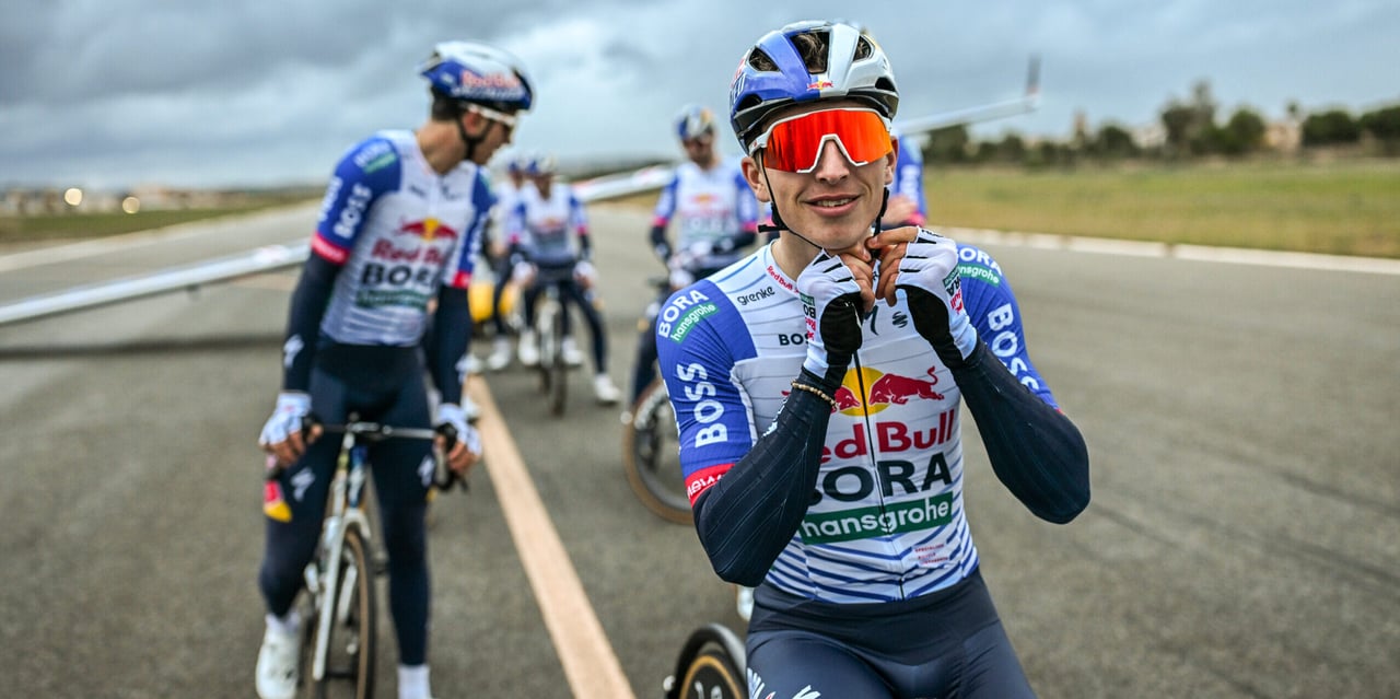 Red Bull-BORA-hansgrohe opts for white kit with blue sleeves in 2026