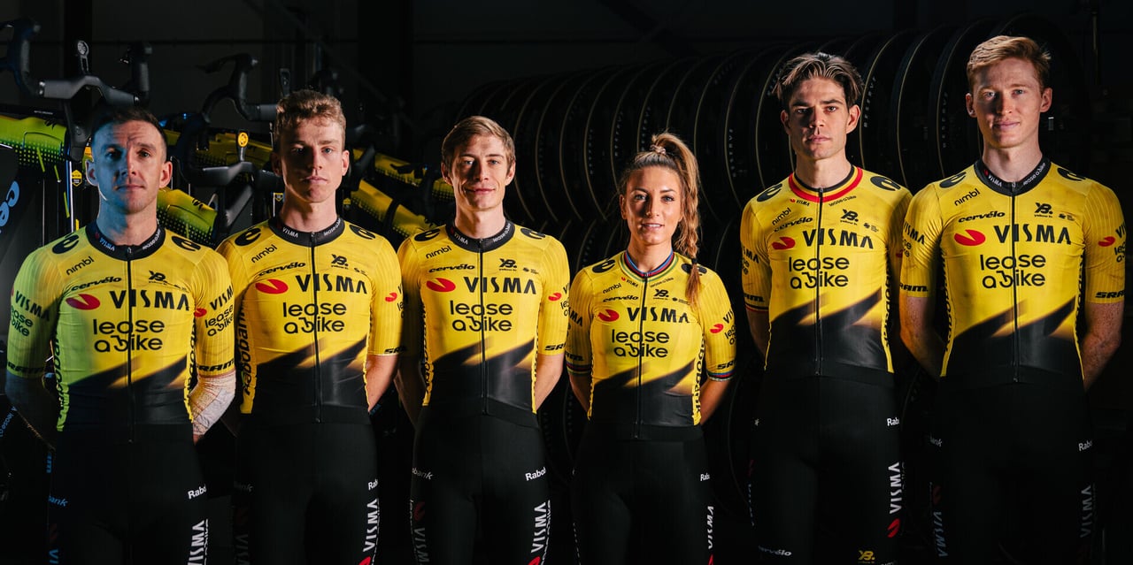 Visma | Lease a Bike opts for bright yellow kit with more black