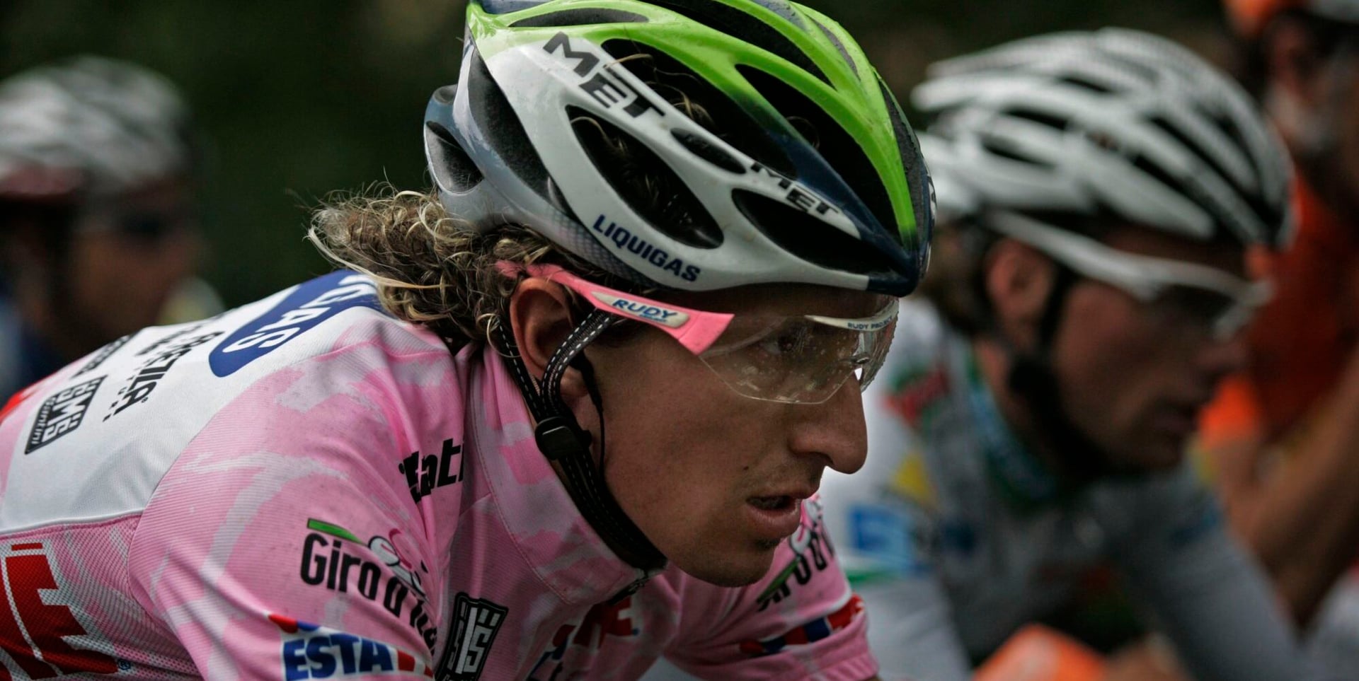 Franco Pellizotti and his distinctive blonde locks – photo: Fotopersburo Cor Vos