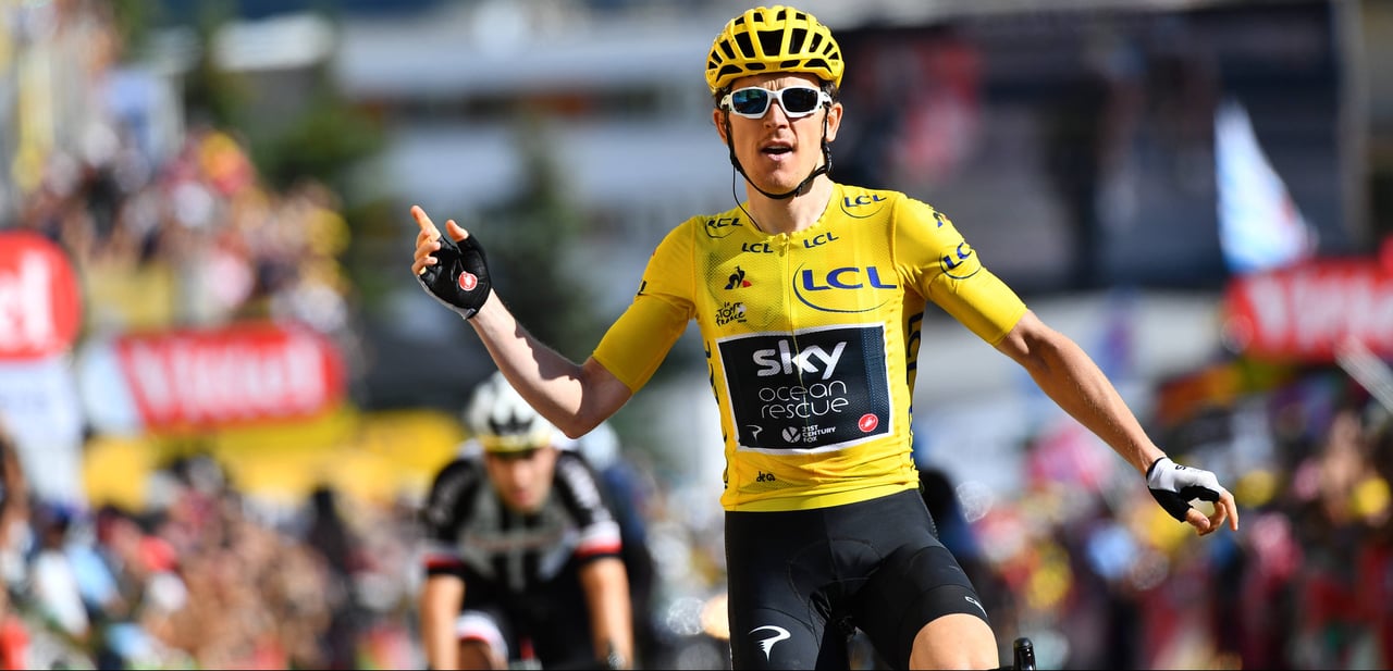 Geraint Thomas makes remarkable return to Alpe d’Huez