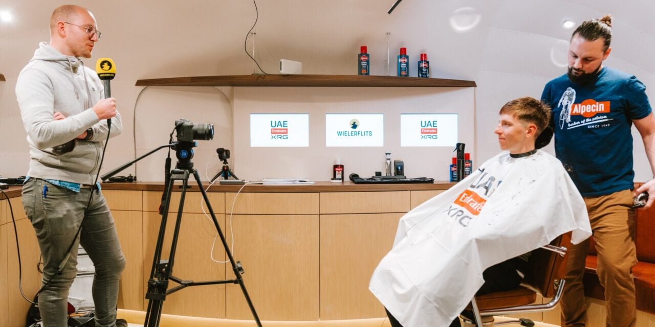 WielerFlits will be in the region again from January 11 to 19, 2026 with the Alpecin Barbershop, where last year Tadej Pogacar also showed up - photo: Hidde van de Streek/WielerFlits