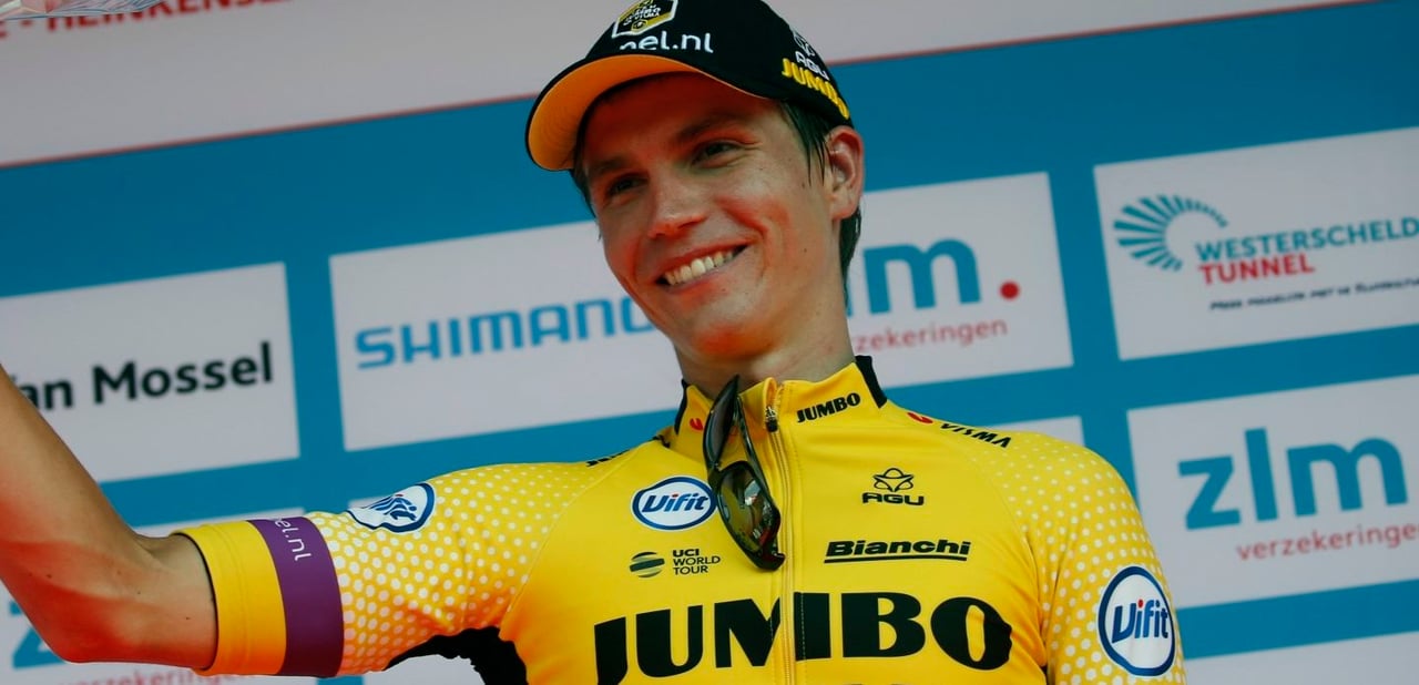 Grøndahl Jansen on the podium of the 2019 ZLM Tour - photo: Fotopersburo Cor Vos