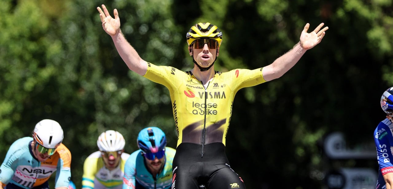 Matthew Brennan gives Visma | Lease a Bike first season win in final stage of Tour Down Under