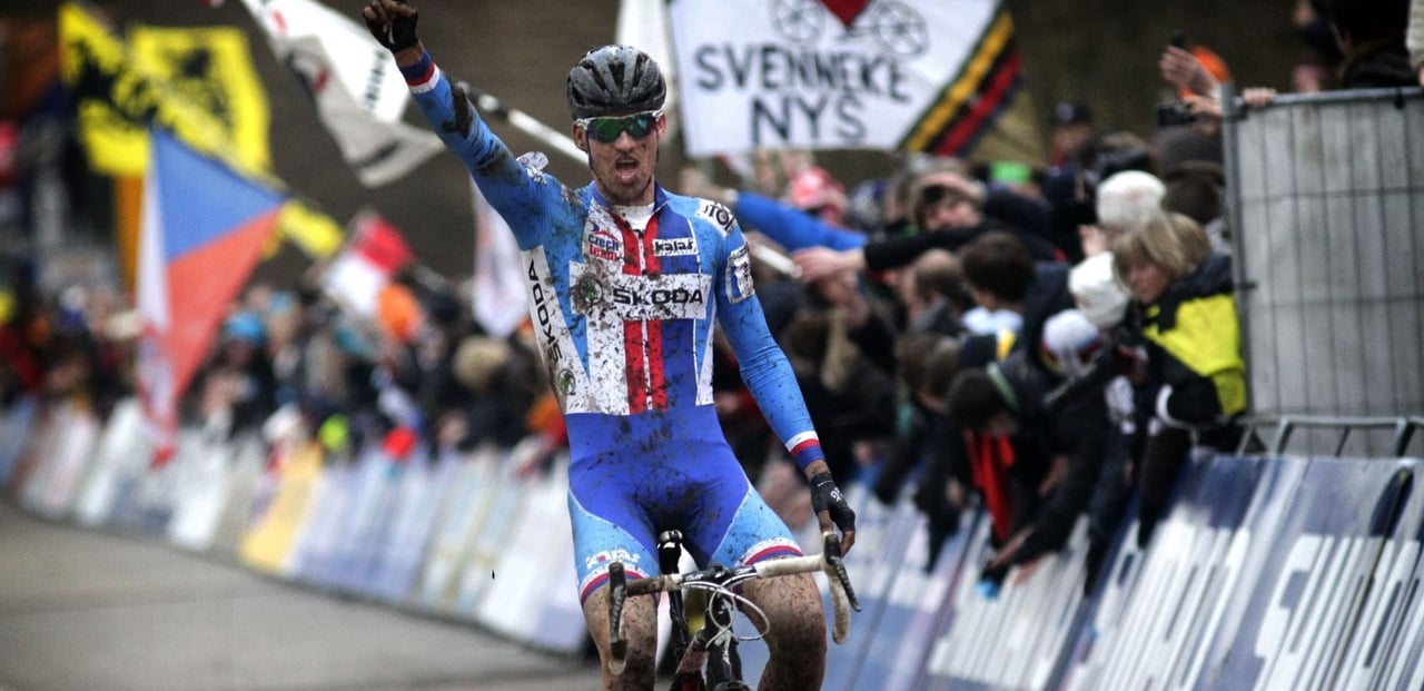 Stybar won his third and final cyclocross world title in 2014 – photo: Fotopersburo Cor Vos
