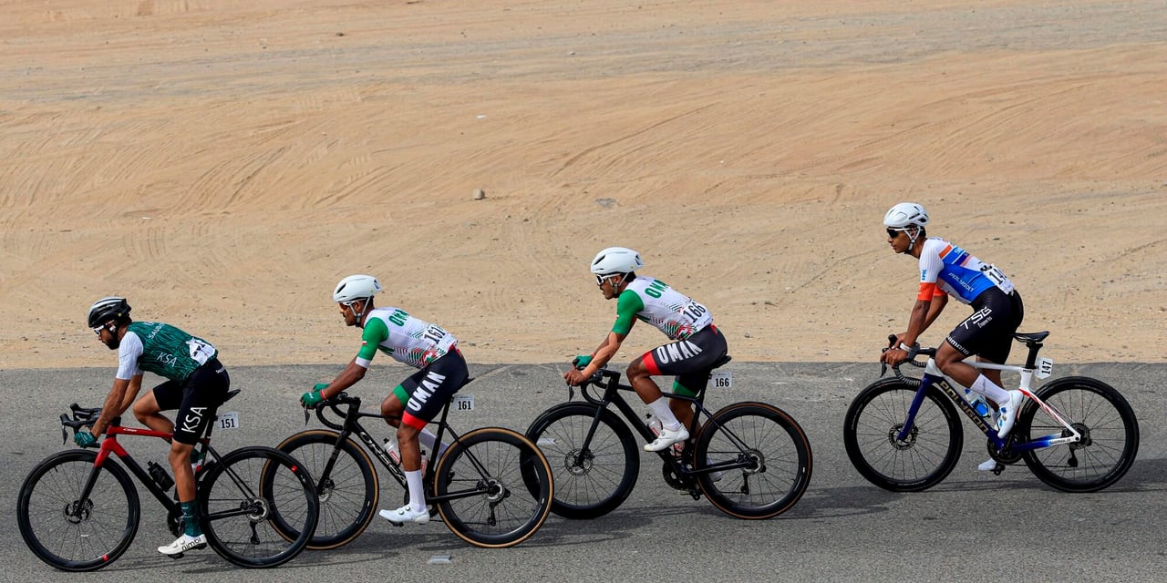 The four breakaway riders - photo: Fotopersburo Cor Vos
