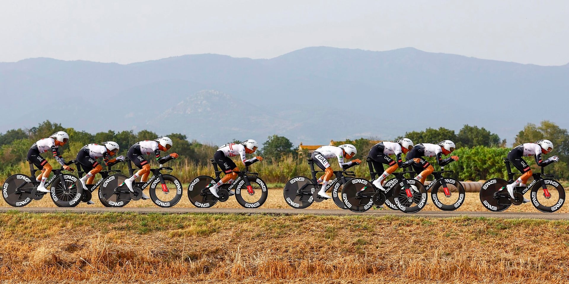 Start times team time trial Challenge Mallorca - first Red Bull, then UAE Emirates XRG