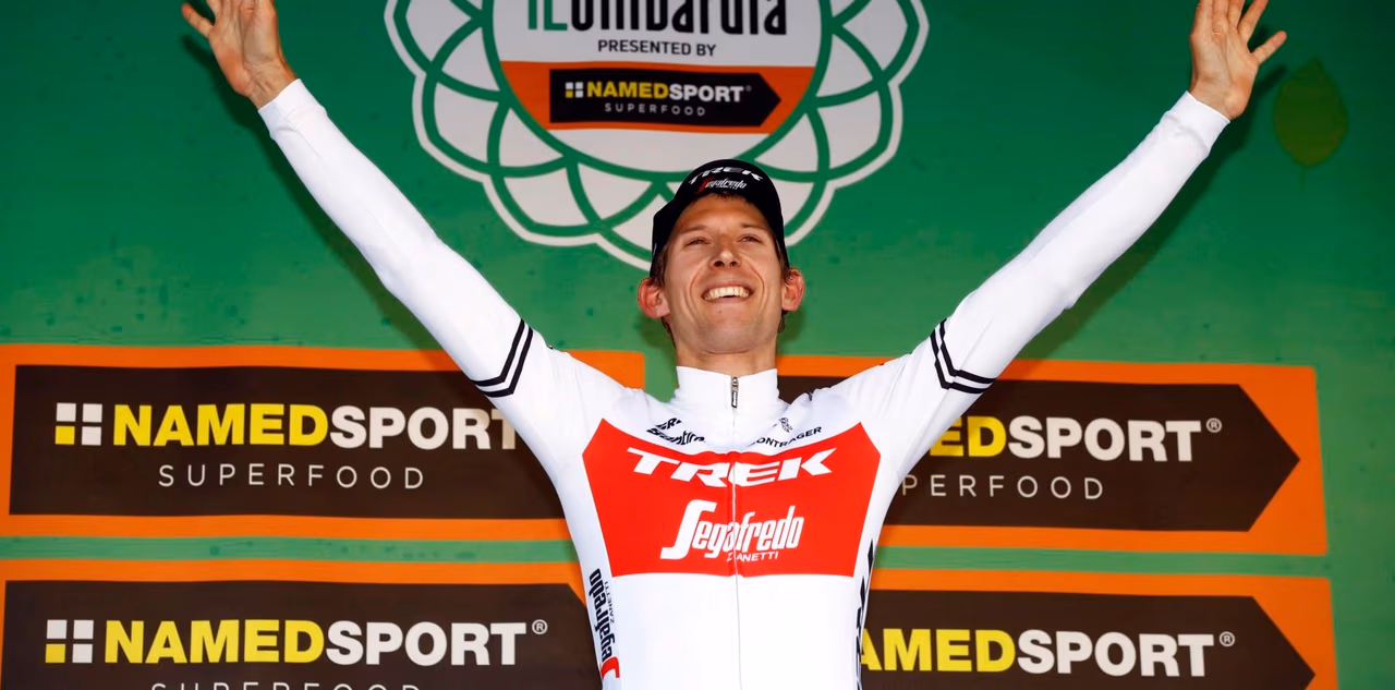 Mollema after his victory in the 2019 Giro di Lombardia - photo: Fotopersburo Cor Vos