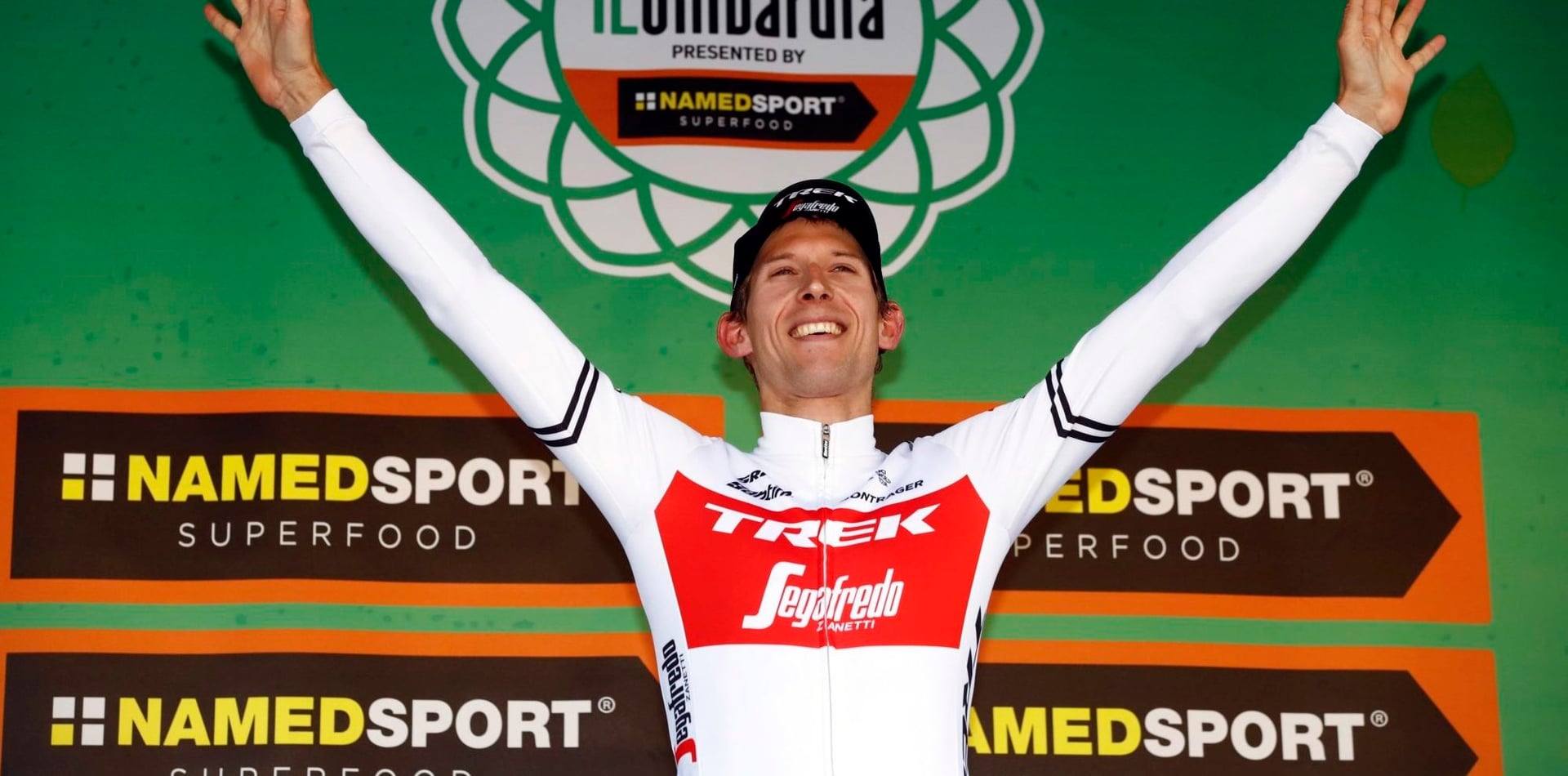 Mollema after his victory in the 2019 Giro di Lombardia - photo: Fotopersburo Cor Vos