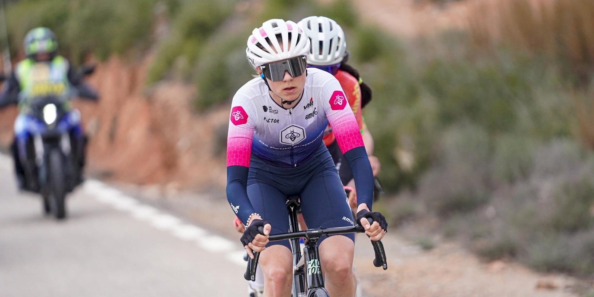 Noémie Abgrall proved to be the strongest escapee – photo: Fotopersburo Cor Vos