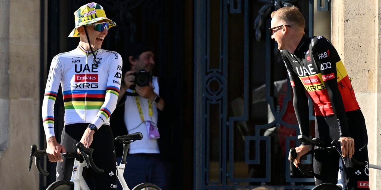 Pogacar and Wellens get along well - photo: fotopersburo Cor Vos