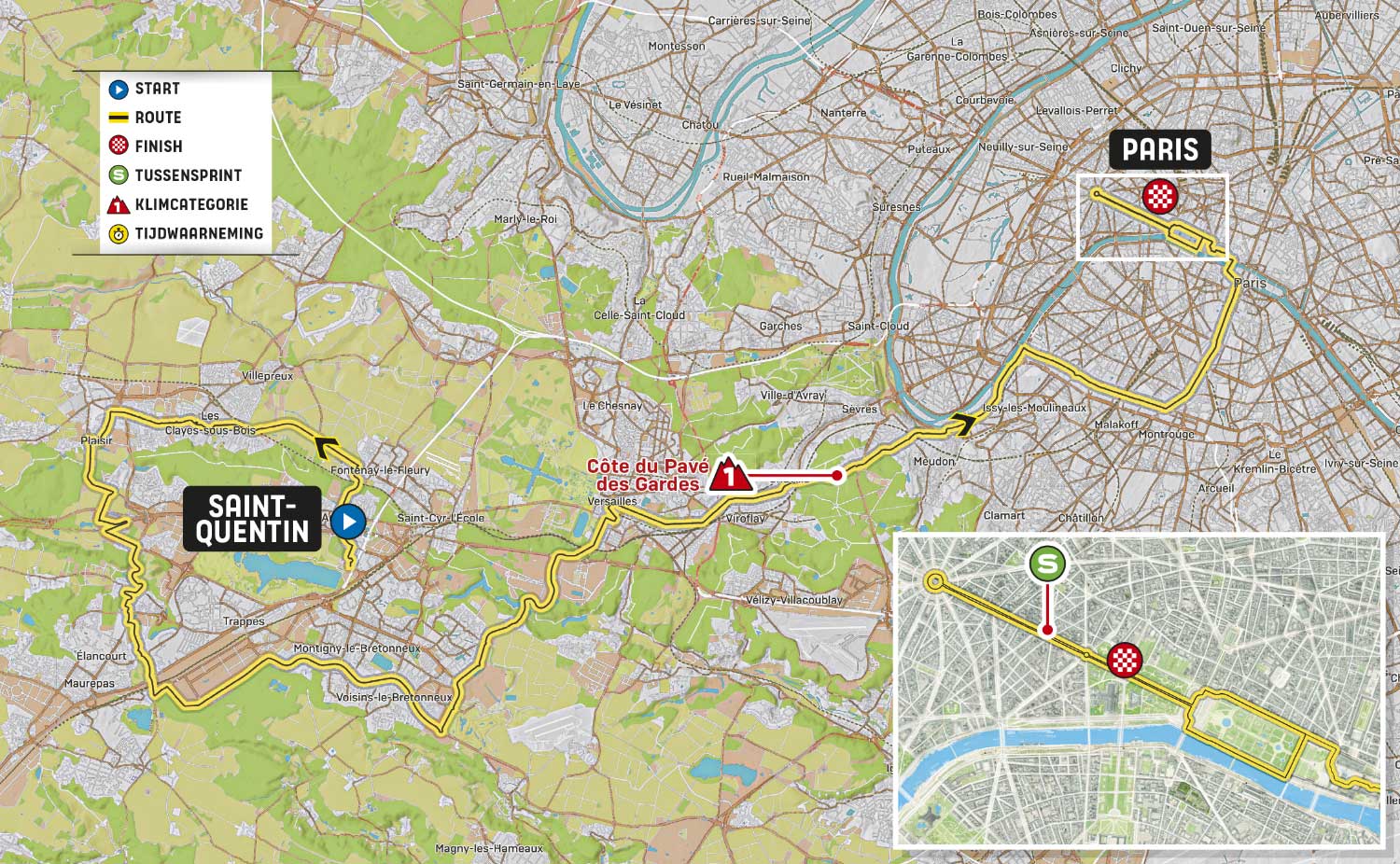 Vélodrome National de Saint-Quentin-en-Yvelines - Parijs  | Routekaart