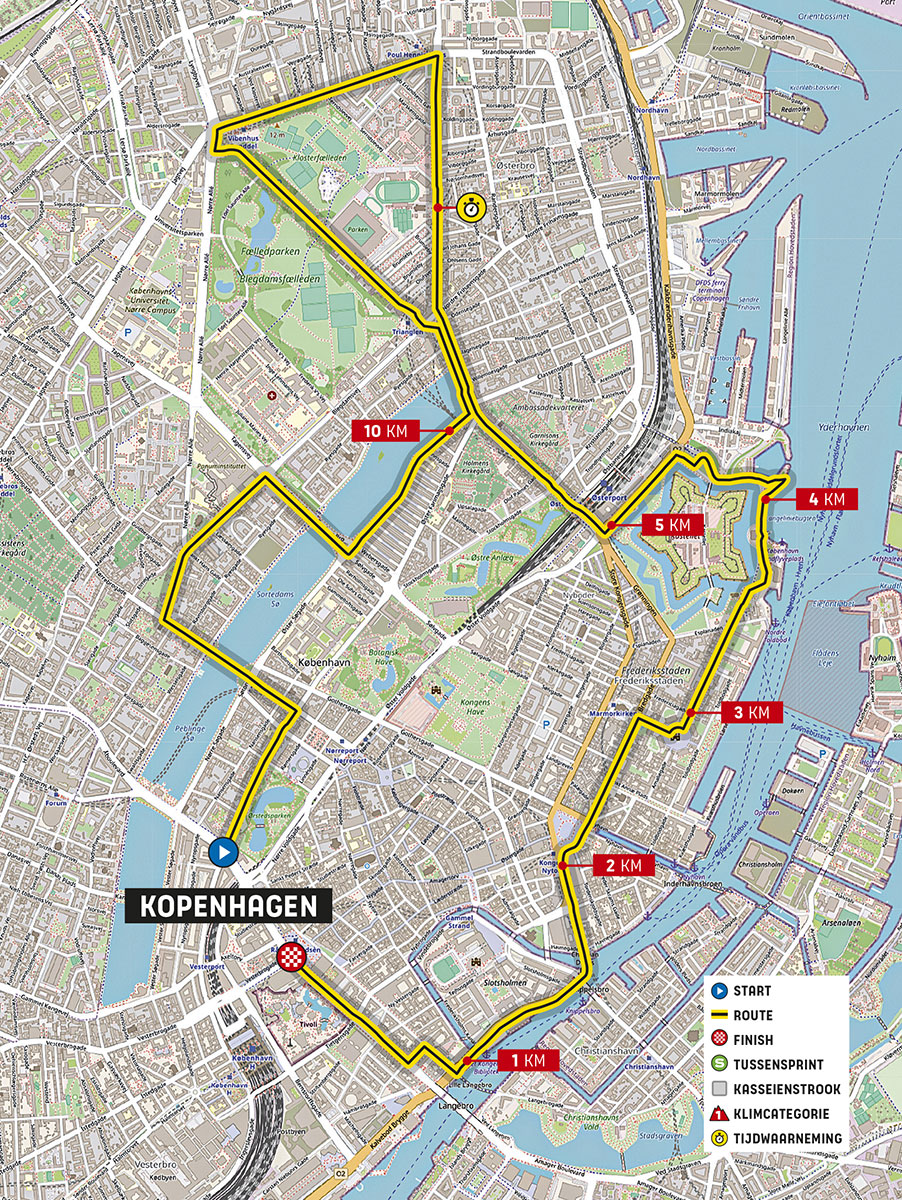 Kopenhagen - Kopenhagen  | Routekaart