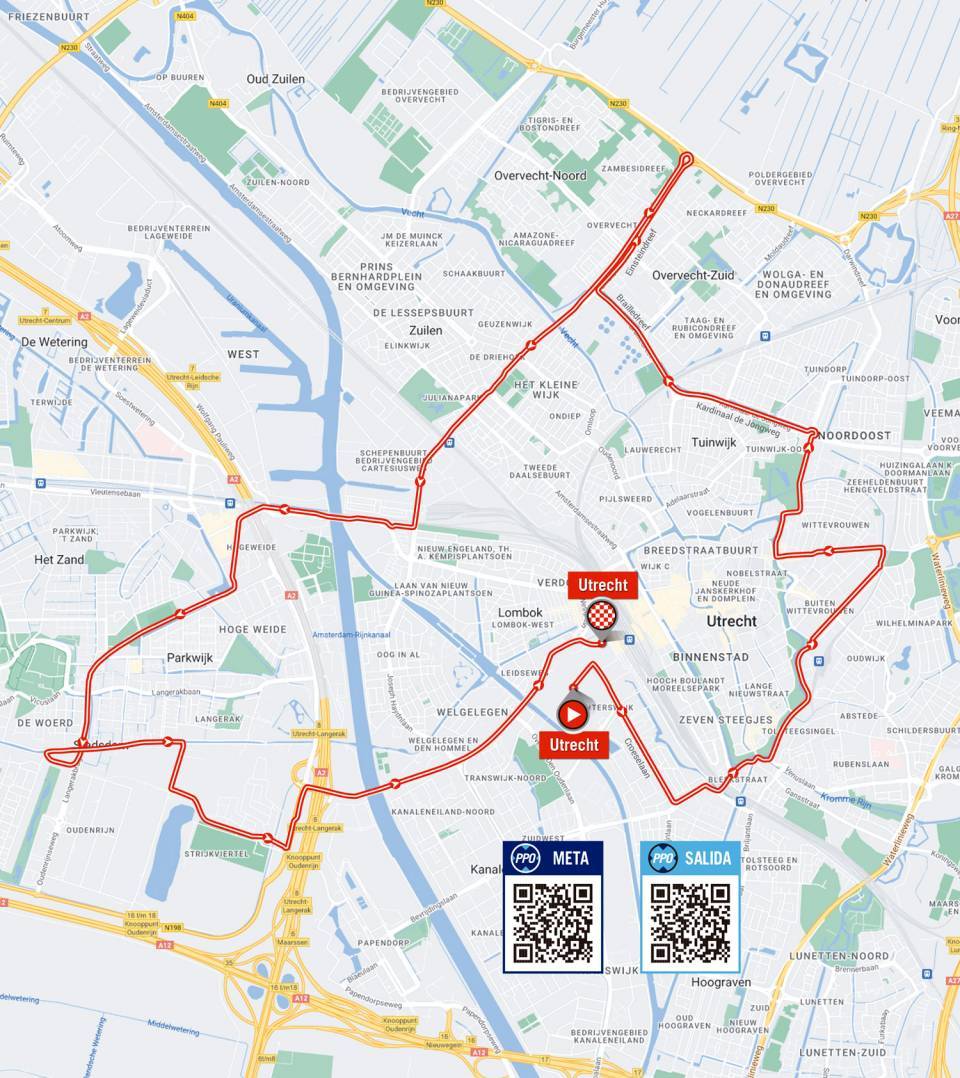 Utrecht > Utrecht  | Routekaart
